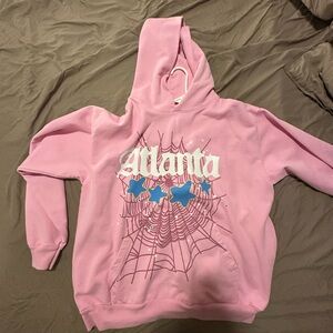 Sp5der Pink Atlanta Hoodie